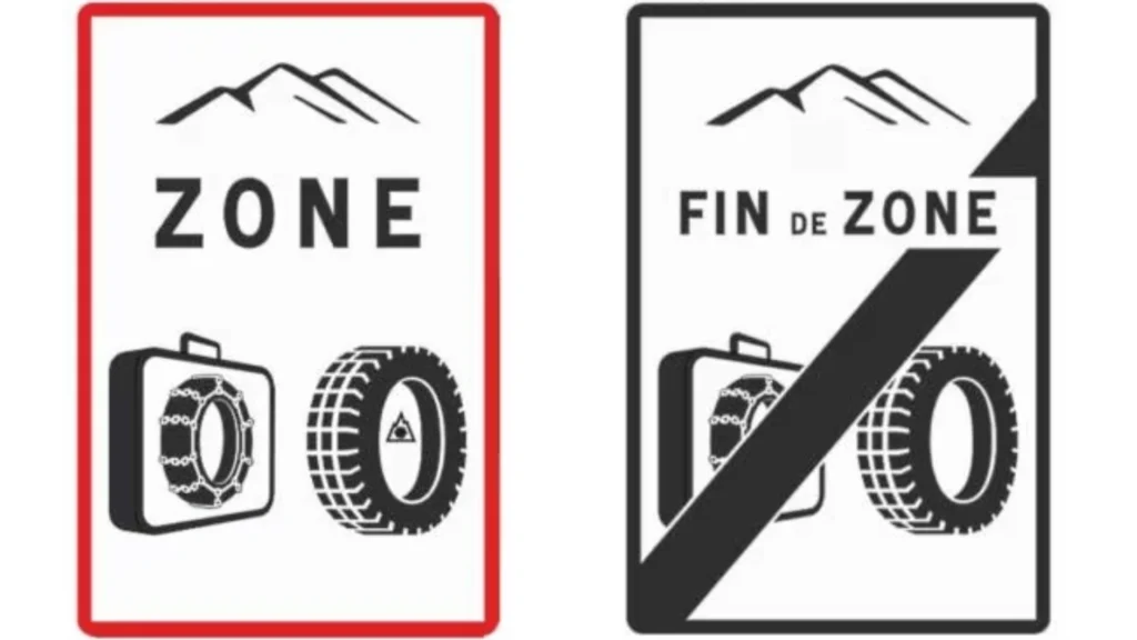 Winterbanden bord Frankrijk